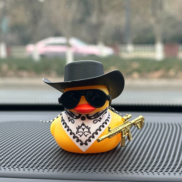 Planet Gates 1pc 1pc Western Cowboy Duck Design Car Dashboard Deceoration, Car Interior Decoration Accessories