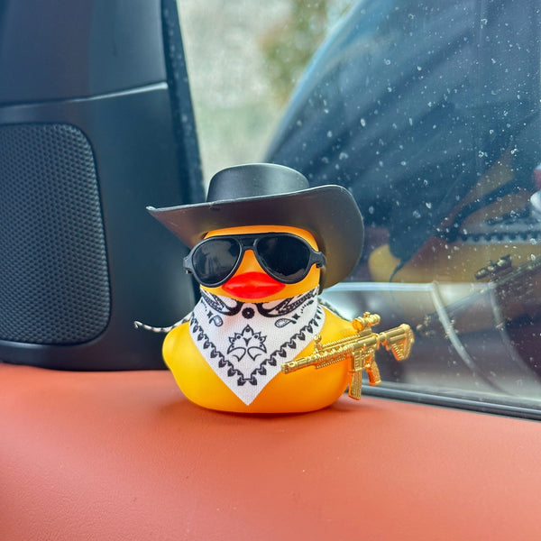 Planet Gates 1pc 1pc Western Cowboy Duck Design Car Dashboard Deceoration, Car Interior Decoration Accessories