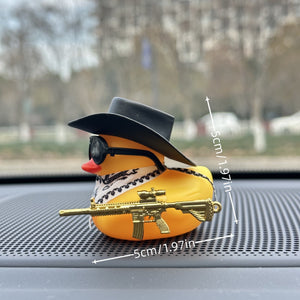 Planet Gates 1pc 1pc Western Cowboy Duck Design Car Dashboard Deceoration, Car Interior Decoration Accessories