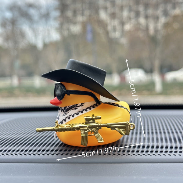 Planet Gates 1pc 1pc Western Cowboy Duck Design Car Dashboard Deceoration, Car Interior Decoration Accessories