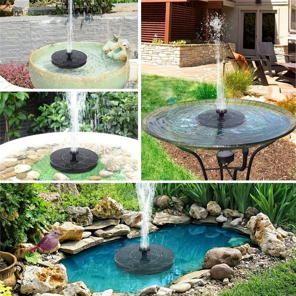 Planet Gates 1pc 2.5W Solar Pond Fountain With 6 Nozzles, Solar Powered Water Fountain DIY Kit For Garden, Ponds, Pool, Fish Tank, Outdoor, Pond Decor