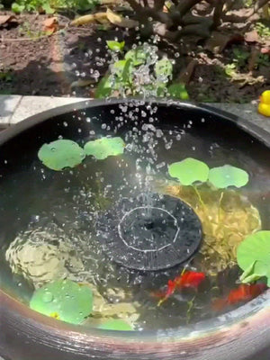 Planet Gates 1pc 2.5W Solar Pond Fountain With 6 Nozzles, Solar Powered Water Fountain DIY Kit For Garden, Ponds, Pool, Fish Tank, Outdoor, Pond Decor