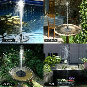Planet Gates 1pc 2.5W Solar Pond Fountain With 6 Nozzles, Solar Powered Water Fountain DIY Kit For Garden, Ponds, Pool, Fish Tank, Outdoor, Pond Decor
