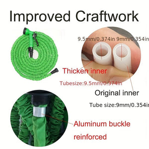 Planet Gates 1pc 25FT-100FT Car Wash Water Gun US Standard Thickened And Reinforced Watering Irrigation Tool Expandable High Pressure 7 Modes Adjustable Water Hose