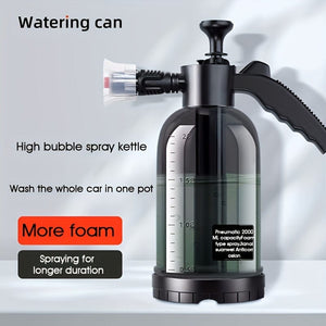 Planet Gates 1pc 2L Car Wash Watering Can, Multi-function Air Pressure Sprayer, 0.5 Gallon Hand-held Car Wash Tool For Gardening Home Cleaning And Washing