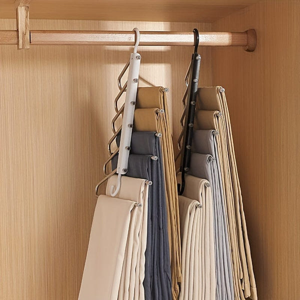 Planet Gates 1pc/2pcs Multifunctional Stainless Steel Pants Rack - Foldable, Seamless, and Anti-Slip - Perfect for Hanging and Drying Clothes