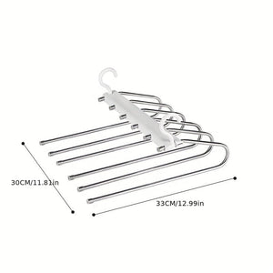 Planet Gates 1pc/2pcs Multifunctional Stainless Steel Pants Rack - Foldable, Seamless, and Anti-Slip - Perfect for Hanging and Drying Clothes