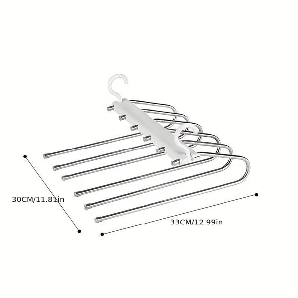 Planet Gates 1pc/2pcs Multifunctional Stainless Steel Pants Rack - Foldable, Seamless, and Anti-Slip - Perfect for Hanging and Drying Clothes