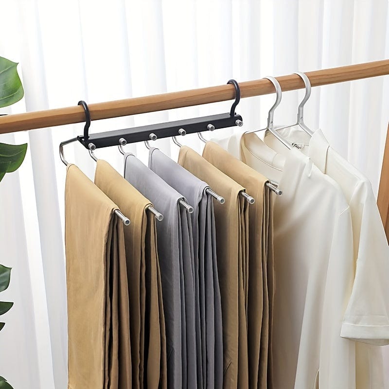Planet Gates 1pc/2pcs Multifunctional Stainless Steel Pants Rack - Foldable, Seamless, and Anti-Slip - Perfect for Hanging and Drying Clothes