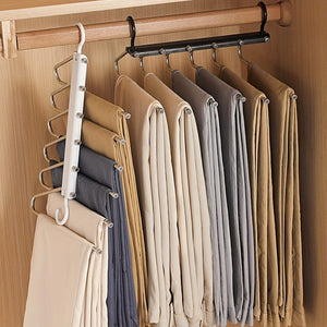 Planet Gates 1pc/2pcs Multifunctional Stainless Steel Pants Rack - Foldable, Seamless, and Anti-Slip - Perfect for Hanging and Drying Clothes