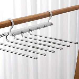 Planet Gates 1pc/2pcs Multifunctional Stainless Steel Pants Rack - Foldable, Seamless, and Anti-Slip - Perfect for Hanging and Drying Clothes