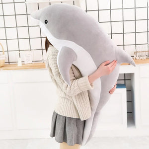 Planet Gates 1pc 30/50CM kawaii Dolphin Plush Toys Lovely Stuffed Soft Animal Pillow Dolls for Children Girls Sleeping Cushion Gift