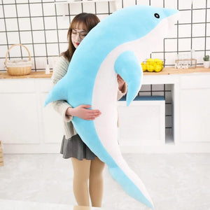 Planet Gates 1pc 30/50CM kawaii Dolphin Plush Toys Lovely Stuffed Soft Animal Pillow Dolls for Children Girls Sleeping Cushion Gift