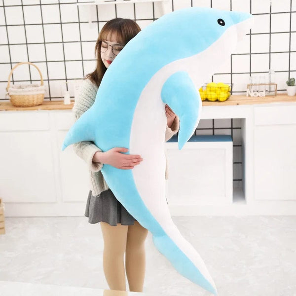 Planet Gates 1pc 30/50CM kawaii Dolphin Plush Toys Lovely Stuffed Soft Animal Pillow Dolls for Children Girls Sleeping Cushion Gift