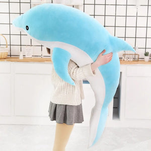 Planet Gates 1pc 30/50CM kawaii Dolphin Plush Toys Lovely Stuffed Soft Animal Pillow Dolls for Children Girls Sleeping Cushion Gift