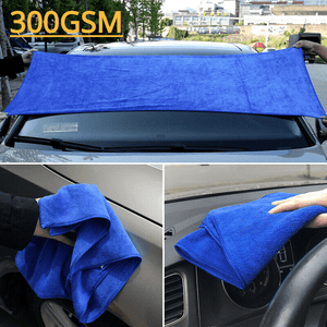 Planet Gates 1pc 300GSM Microfiber Auto Wash Towel Car Cleaning Drying Cloth Hemming Car Care Cloth Detailing Car Wash Towel