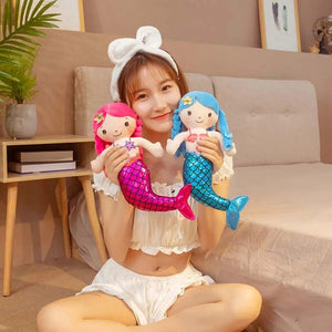 Planet Gates 1PC 30cm Cartoon Mermaid Plush Doll Toy Mini Pillow Plush Toys for Birthday Gifts