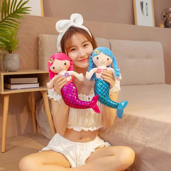 Planet Gates 1PC 30cm Cartoon Mermaid Plush Doll Toy Mini Pillow Plush Toys for Birthday Gifts