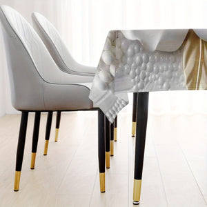 Planet Gates 1pc, 3D Floral Print Tablecloth (Polyester), Elegant Rose Pattern, Rectangular Dining Table Decor, Home Decor, Festive Table Linens, Washable And Reusable