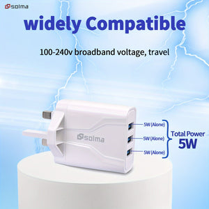 Planet Gates 1pc 3USB Charger/UK Standard