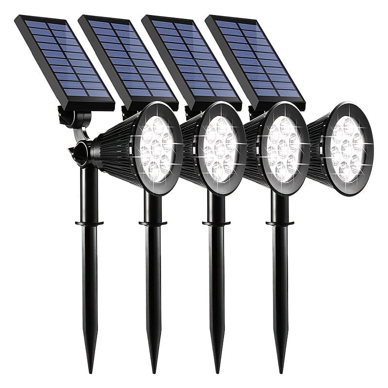 Planet Gates 1pc 4/7LED Solar Garden Light, Outdoor Waterproof Spotlight, Landscape Tree Lawn RGB Lawn Light With Solar Grass Light