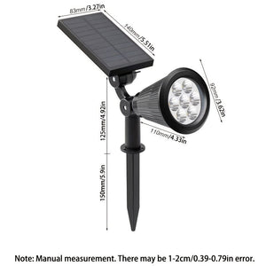 Planet Gates 1pc 4/7LED Solar Garden Light, Outdoor Waterproof Spotlight, Landscape Tree Lawn RGB Lawn Light With Solar Grass Light