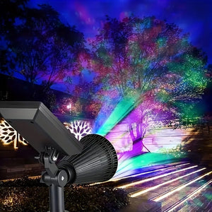 Planet Gates 1pc 4/7LED Solar Garden Light, Outdoor Waterproof Spotlight, Landscape Tree Lawn RGB Lawn Light With Solar Grass Light