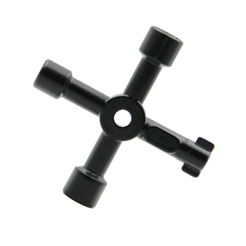 Planet Gates 1pc 4-in-1 black Portable Black 4-in-1 Hand Screwdriver DIY Extension Socket Screwdriver Tool Accessory