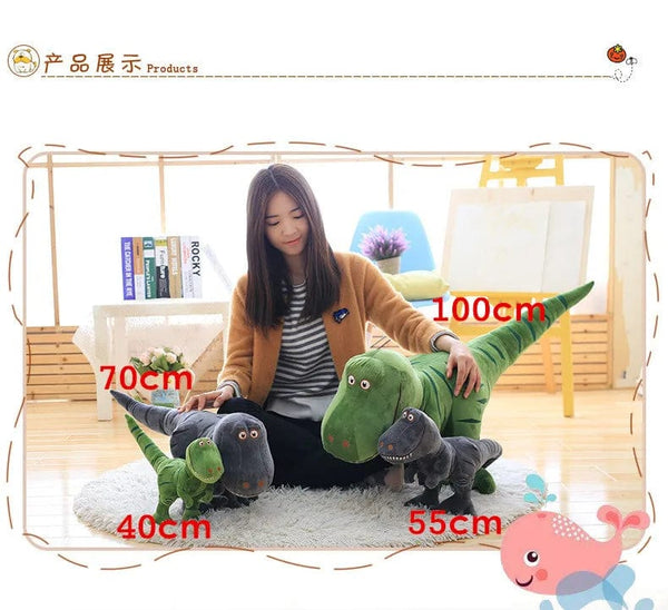 Planet Gates 1pc 40-100cm New Dinosaur Plush Toys Cartoon Tyrannosaurus Cute Stuffed Dolls for Kids Children Boys Birthday Gift