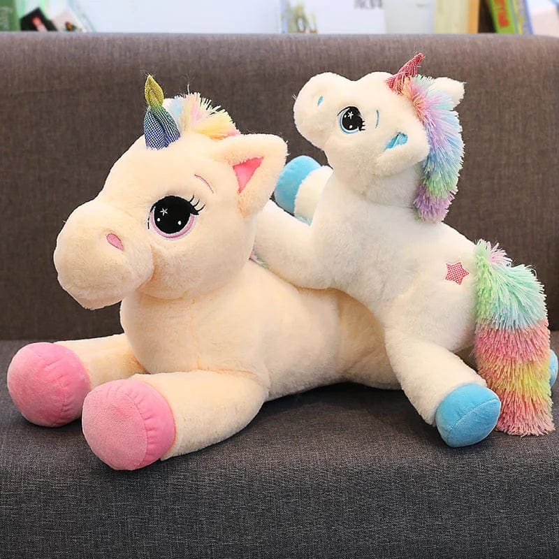 Planet Gates 1PC 40-80cm 2 Style Large Cute Cartoon Unicorn Plush Toys Stuffed Animal Horse Pillow for Girl Soft Doll Home Decor Lover Gift