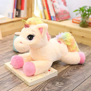Planet Gates 1PC 40-80cm 2 Style Large Cute Cartoon Unicorn Plush Toys Stuffed Animal Horse Pillow for Girl Soft Doll Home Decor Lover Gift