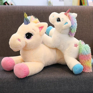 Planet Gates 1PC 40-80cm 2 Style Large Cute Cartoon Unicorn Plush Toys Stuffed Animal Horse Pillow for Girl Soft Doll Home Decor Lover Gift