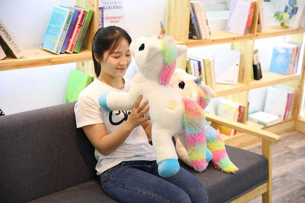 Planet Gates 1PC 40-80cm 2 Style Large Cute Cartoon Unicorn Plush Toys Stuffed Animal Horse Pillow for Girl Soft Doll Home Decor Lover Gift