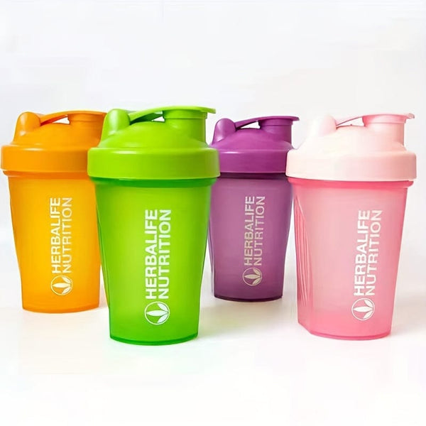 Planet Gates 1pc 400ml/13.5oz Fitness Sports Water Bottle Fashion Simple Shaker Cup Protein Powder Nutrition Milkshake Mixing Cup With Scale Water Cup