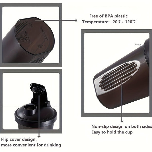 Planet Gates 1pc, 400ml (13.5oz) Shaker Bottle, BPA Free, Protein Shaker Bottle, Mini Sports Plastic Shaker Bottle, Portable, Outdoor Sports Water Bottle, Drinkware