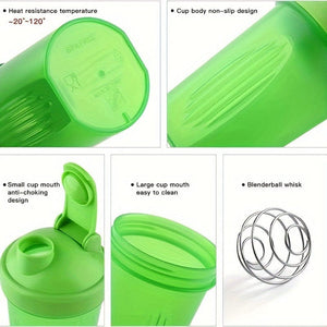 Planet Gates 1pc, 400ml (13.5oz) Shaker Bottle, BPA Free, Protein Shaker Bottle, Mini Sports Plastic Shaker Bottle, Portable, Outdoor Sports Water Bottle, Drinkware