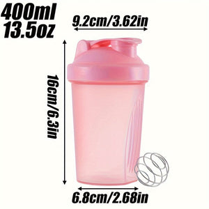 Planet Gates 1pc, 400ml (13.5oz) Shaker Bottle, BPA Free, Protein Shaker Bottle, Mini Sports Plastic Shaker Bottle, Portable, Outdoor Sports Water Bottle, Drinkware
