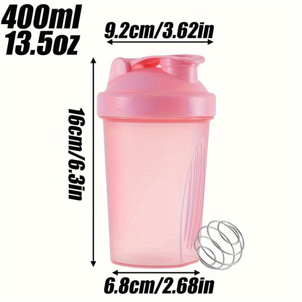 Planet Gates 1pc, 400ml (13.5oz) Shaker Bottle, BPA Free, Protein Shaker Bottle, Mini Sports Plastic Shaker Bottle, Portable, Outdoor Sports Water Bottle, Drinkware
