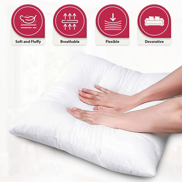 Planet Gates 1pc/4pcs Throw Pillows, White Bed Pillow Pillow Insert For Sofa, Bed And Couch Bedroom Dorm Room Hotel