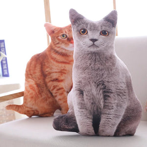 Planet Gates 1pc 50cm Simulation Plush Cat Pillows Soft Stuffed Animals Cushion Sofa Decor Cartoon Plush Toys for Children Kids Gift
