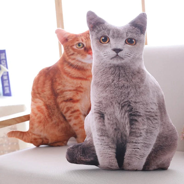 Planet Gates 1pc 50cm Simulation Plush Cat Pillows Soft Stuffed Animals Cushion Sofa Decor Cartoon Plush Toys for Children Kids Gift