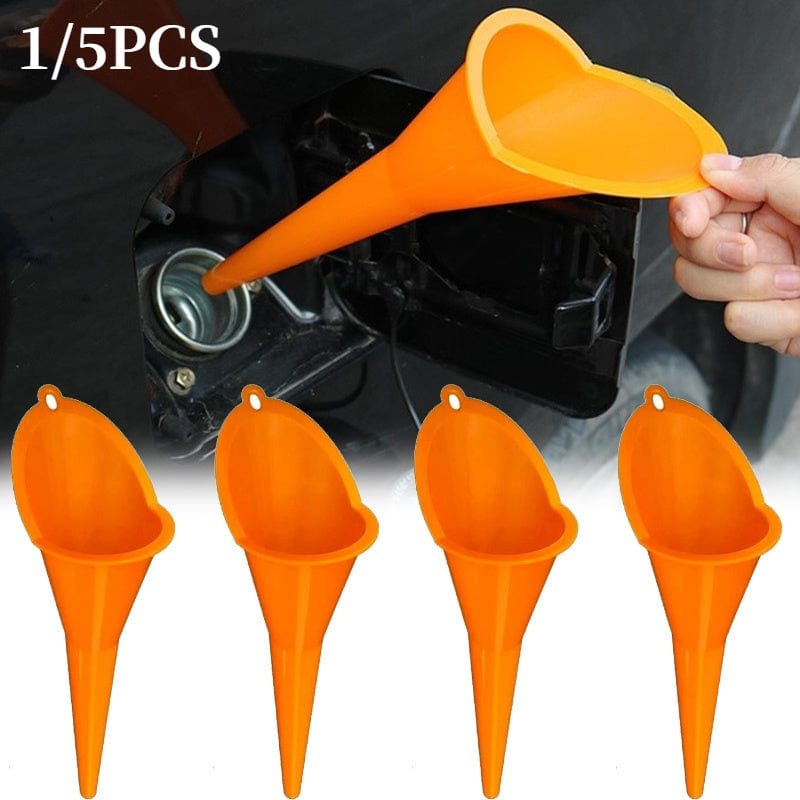 Planet Gates 1pc/5pcs Car Motorcycle Long Mouth Funnel Diesel Filling Tool Plastic Anti-splash Refueling Oil Liquid Nozzle Car Accessories