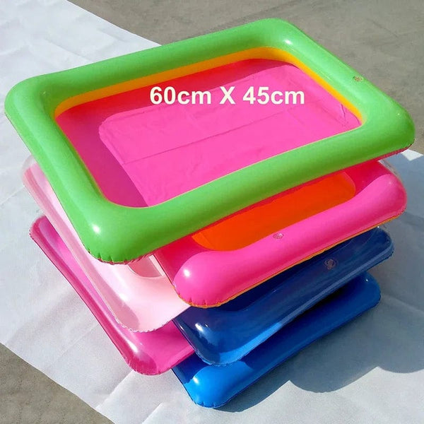 Planet Gates 1pc 60X45cm Indoor Magic Play Sand Children Toys Mars Space Inflatable Sand Tray Accessories Plastic Mobile Table Kid Party Play
