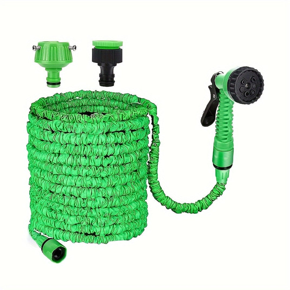 Planet Gates 1pc 7.62meter-30.48meter Garden Hose Pipe, Water Hose, Flexible Water Hose Plastic Hose, Car Wash Water Gun, Watering Tool, Expandable High Pressure 7 Modes