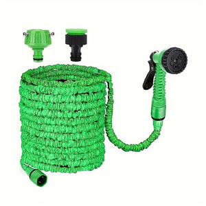 Planet Gates 1pc 7.62meter-30.48meter Garden Hose Pipe, Water Hose, Flexible Water Hose Plastic Hose, Car Wash Water Gun, Watering Tool, Expandable High Pressure 7 Modes