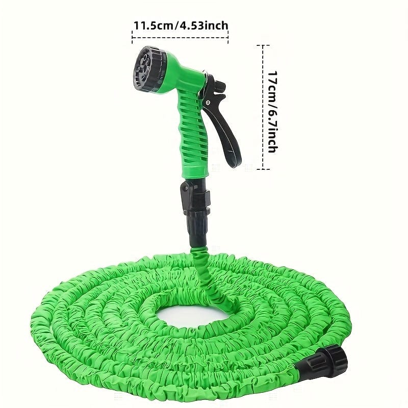 Planet Gates 1pc 7.62meter-30.48meter Garden Hose Pipe, Water Hose, Flexible Water Hose Plastic Hose, Car Wash Water Gun, Watering Tool, Expandable High Pressure 7 Modes