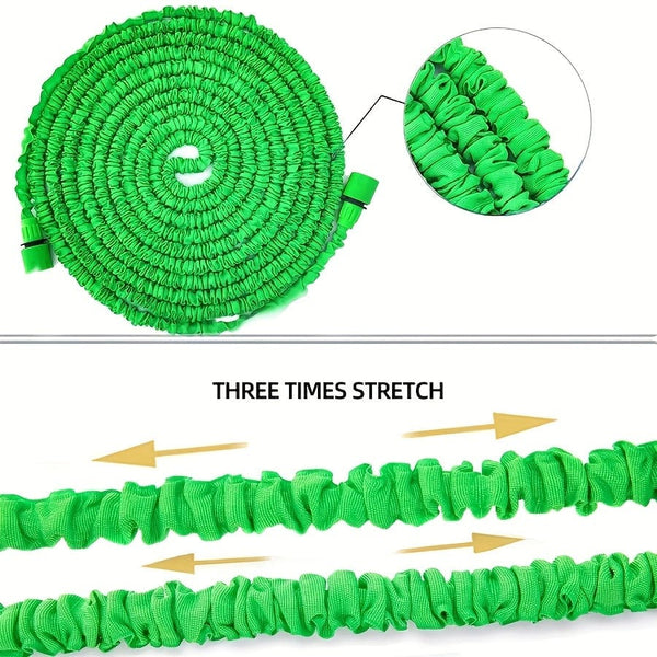 Planet Gates 1pc 7.62meter-30.48meter Garden Hose Pipe, Water Hose, Flexible Water Hose Plastic Hose, Car Wash Water Gun, Watering Tool, Expandable High Pressure 7 Modes