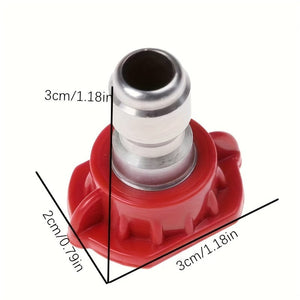Planet Gates 1pc/7/8/9pcs, Pressure Rotating Turbo Nozzle 4.0 Gpm Quick Connector With 4500 Psi Pivoting Coupler With 7Pieces Spray Nozzle Tips Kit Multiple Degrees (0, 15, 25, 40, 65 Degrees, Rinse1, Soap2)