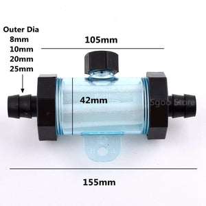 Planet Gates 1PC 8/10/12/14/18/22mm Pagoda Hose Filter Garden Irrigation Fittings Aquarium Transparent Filter Fish Tank Water Pipe Filter