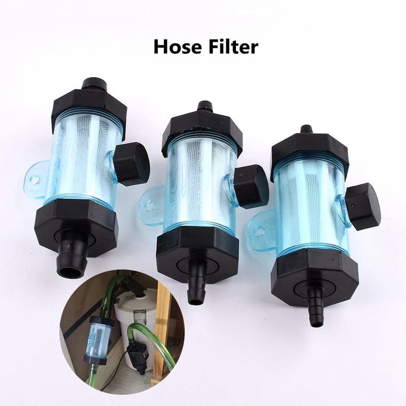 Planet Gates 1PC 8/10/12/14/18/22mm Pagoda Hose Filter Garden Irrigation Fittings Aquarium Transparent Filter Fish Tank Water Pipe Filter